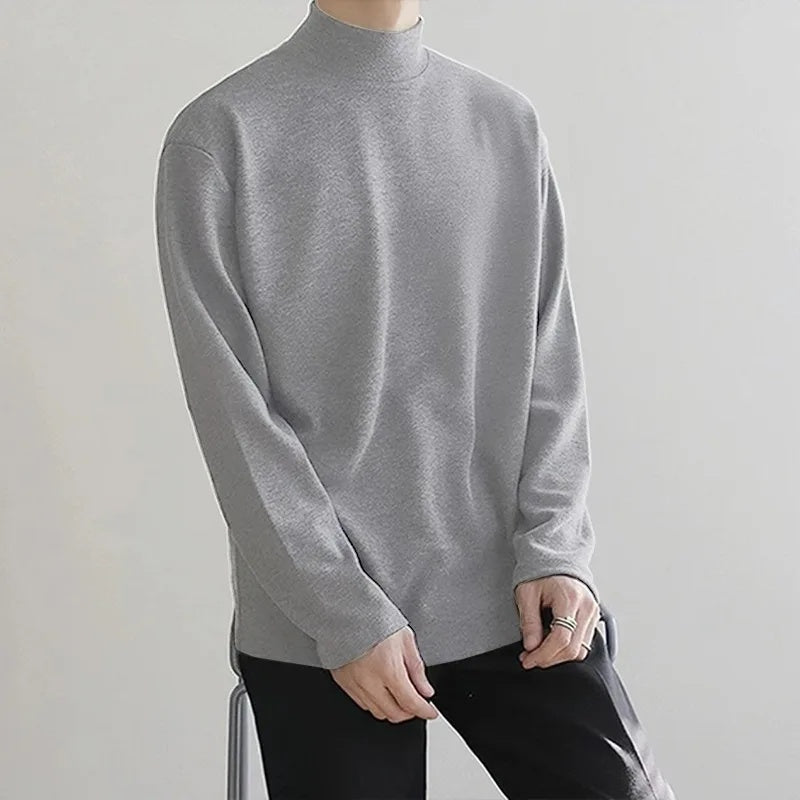 Elegante en knusse coltrui voor heren met zacht fleece en strak ontwerp | Oscar