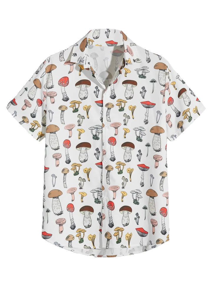 Heren Shirt | Korte Mouw | Bloemenprint | Zomer
