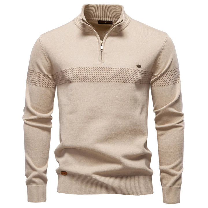 Heren Trui | Slimfit | Halve Rits | Modern