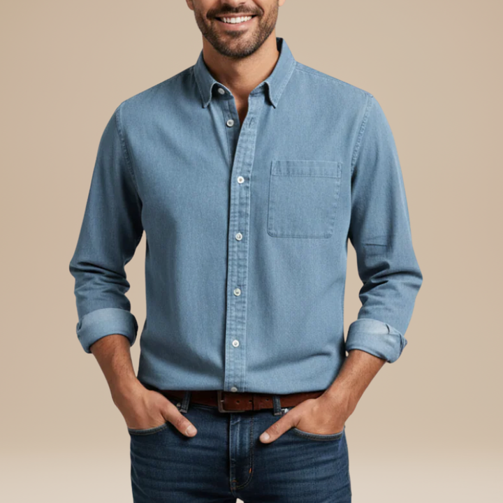 Overhemd Heren | Casual & Elegant | Met Borstzak