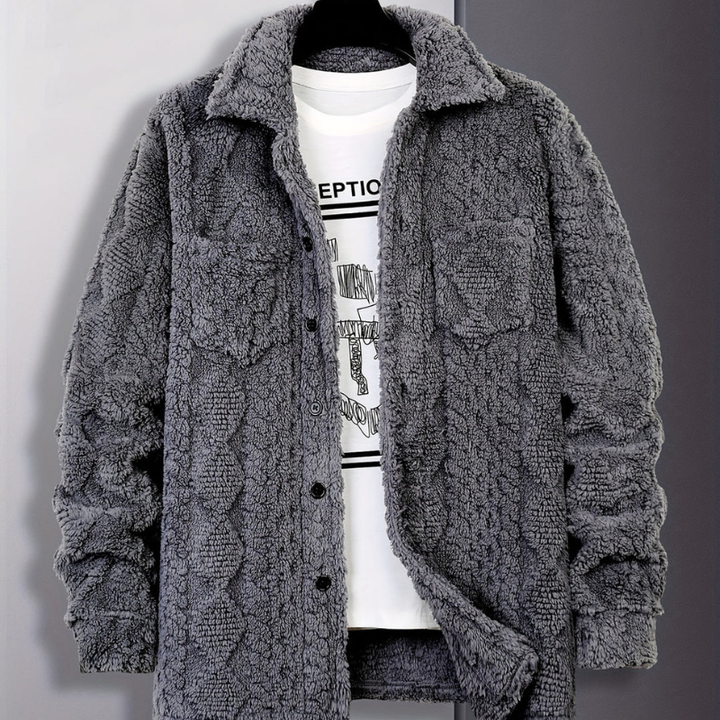 Winterjas Heren | Casual Bontjas | Knopen & Losse Pasvorm