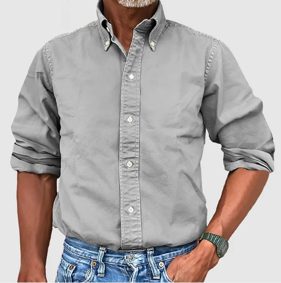 Heren Shirt | Straight | Lange Mouw | Zomer