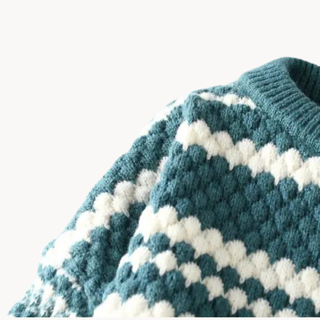 Elegante trui met lange mouwen en ronde hals voor een unieke stijl en tijdloze elegantie | Benjamin
