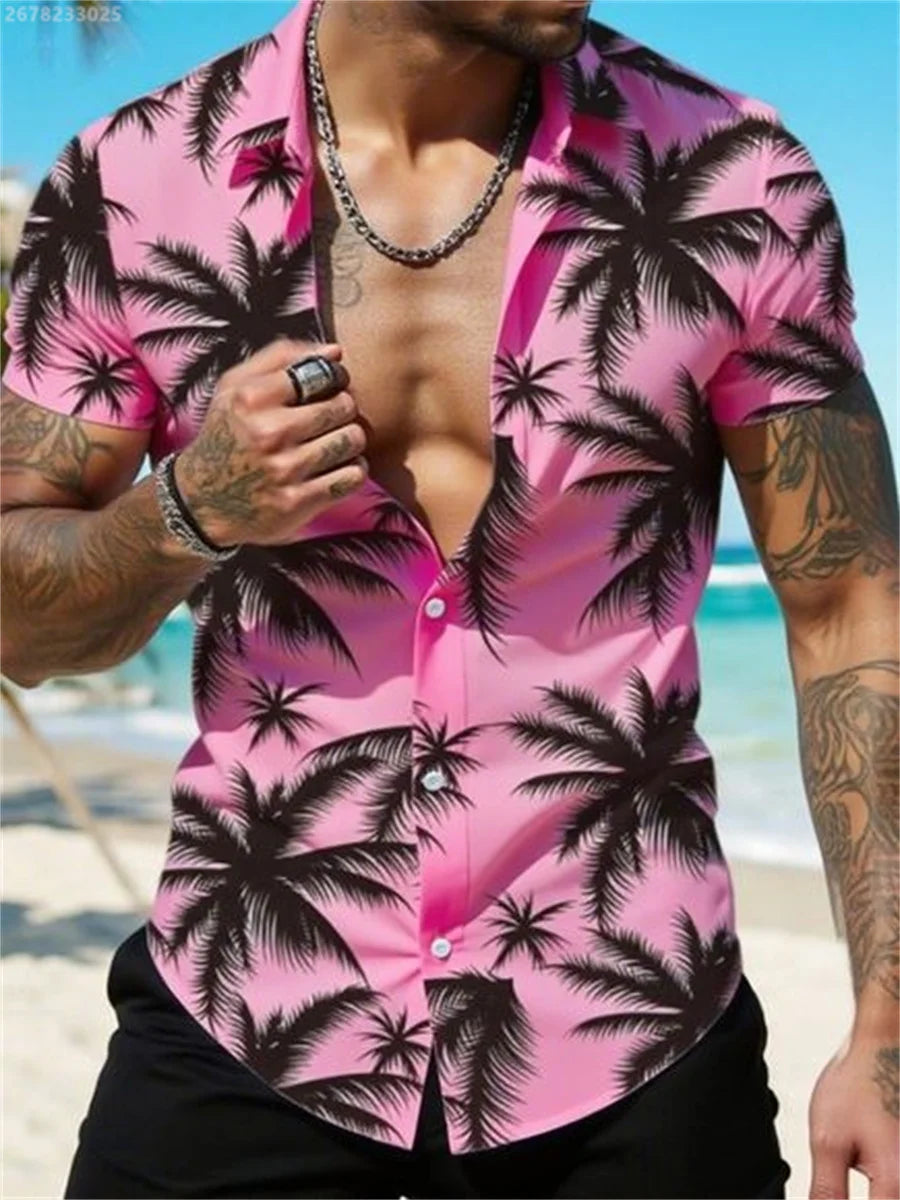 Heren Shirt | Slimfit | Met Knoopjes | Zomer
