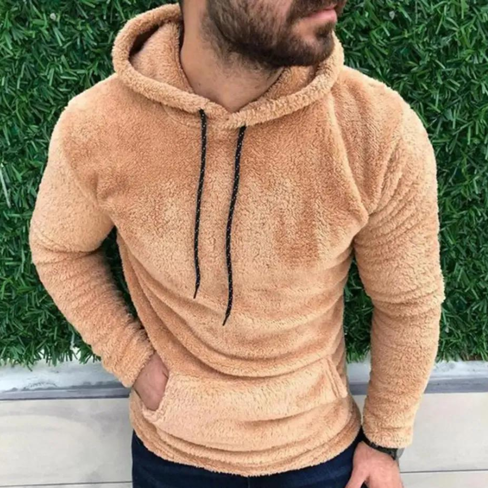 Klassieke warme hoodie voor heren met kangoeroezakken en unieke stijl | Ties