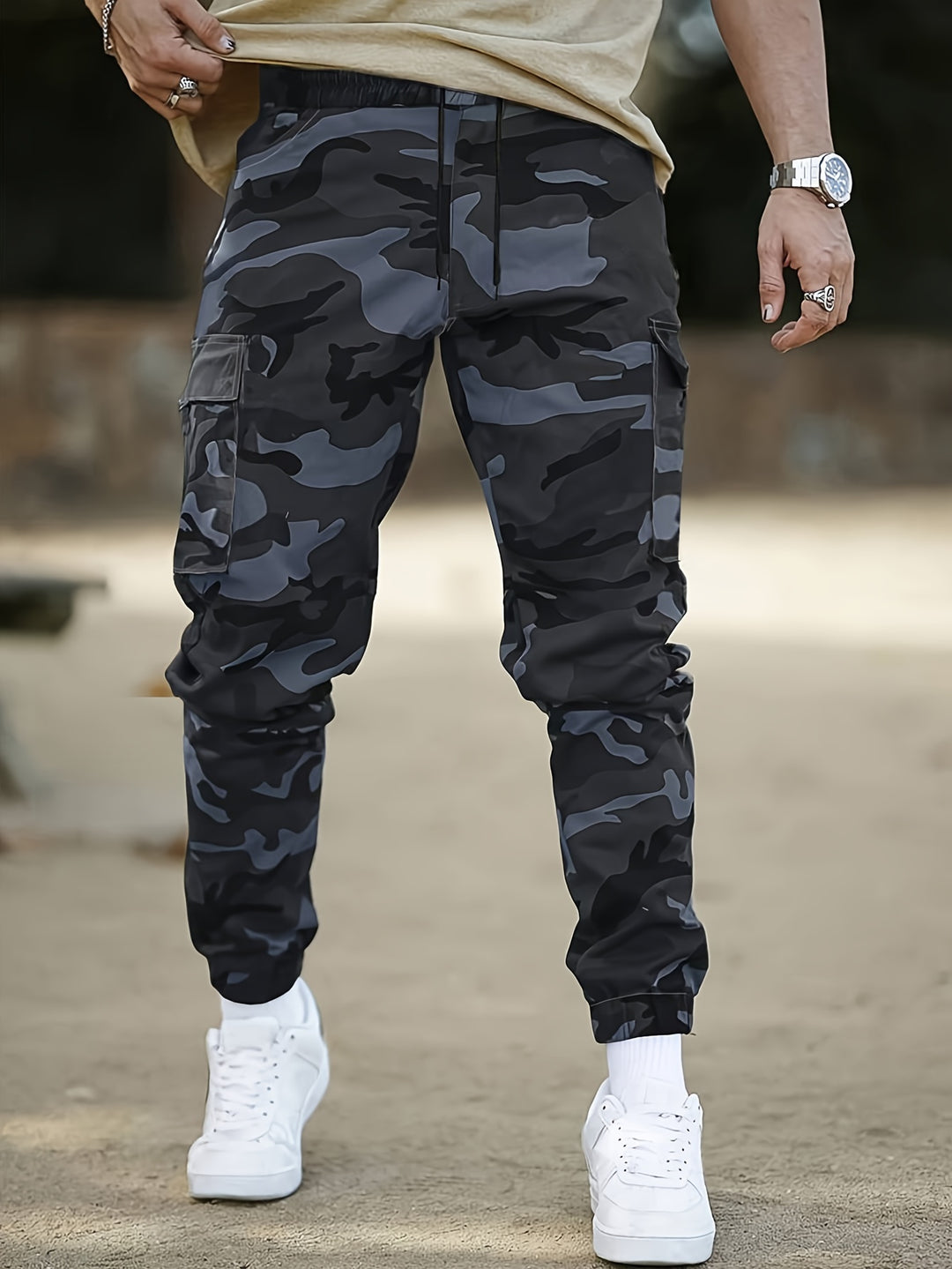 Heren Camouflage Cargobroek | Multifunctioneel voor Wandelen & Outdoor