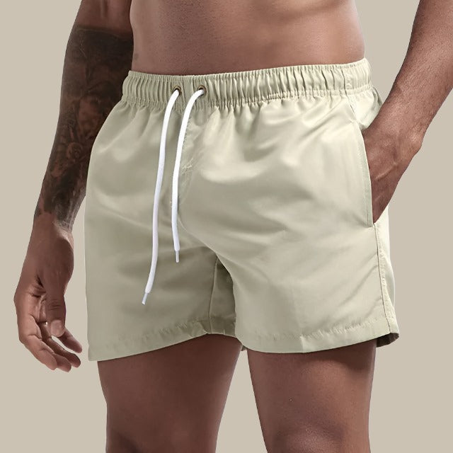 Heren Zwembroek | Straight | Trekkoord | Zomer