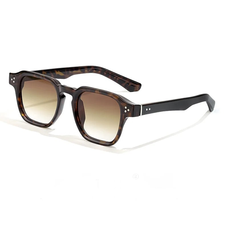 Heren Zonnebril | Transparant Montuur | Gradient Glazen | Zomer