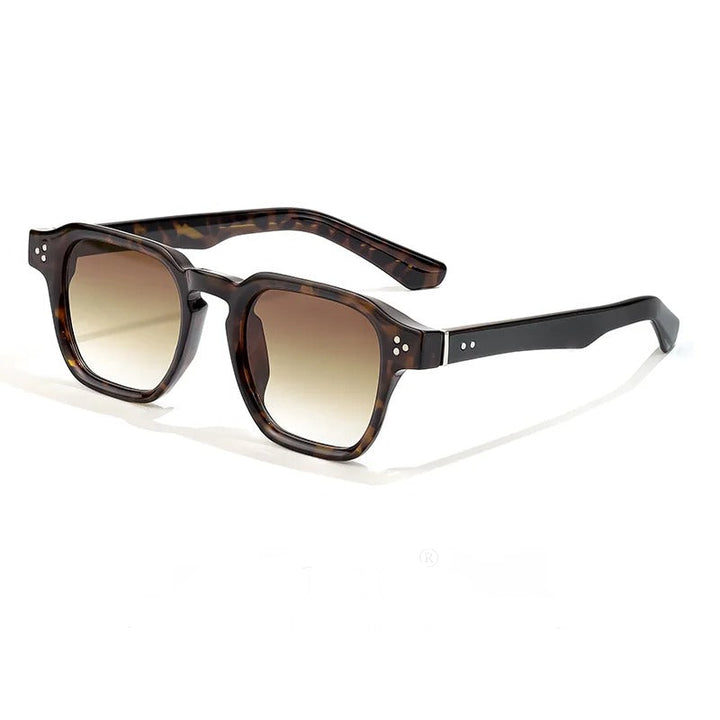 Heren Zonnebril | Transparant Montuur | Gradient Glazen | Zomer