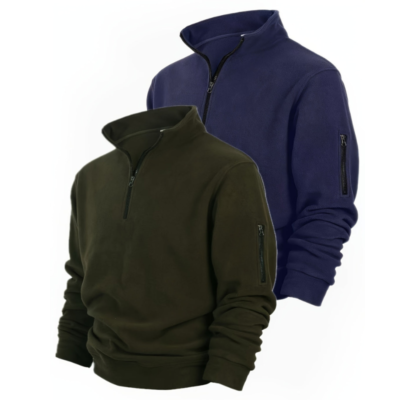 Truien Heren | Half-Zip | Comfortabel & Casual | Effen Design