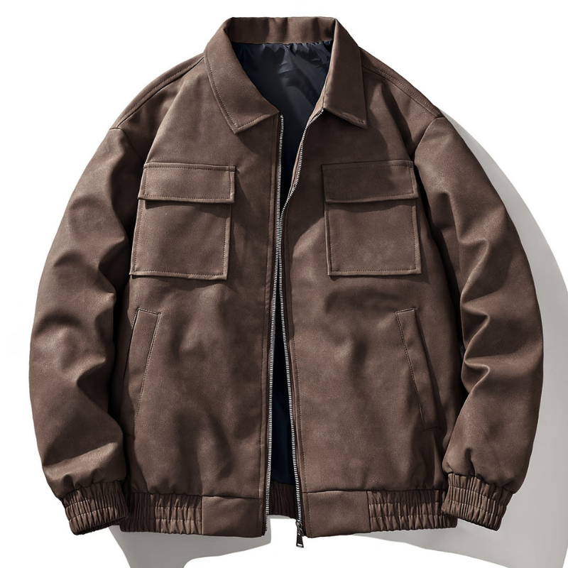 Winterjas Heren | Vintage Bomberjack | Ritssluiting & Zakdesign
