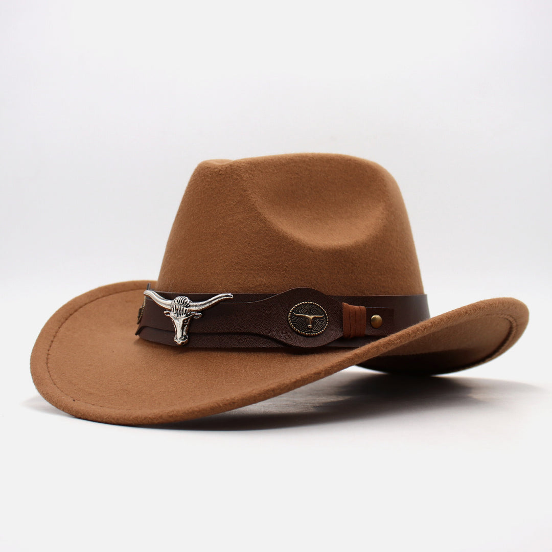 Cowboy Hoed | Klassiek Model | Vegan Leer & Gevlochten Kinband | Verstelbaar Design