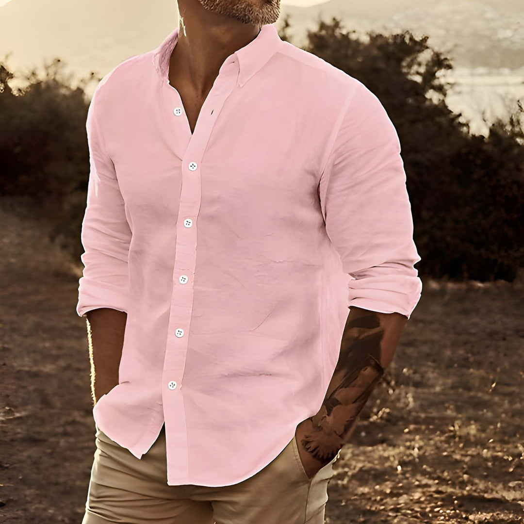 Heren Shirt | Slimfit Elegant | Met Knoopjes | Zomer