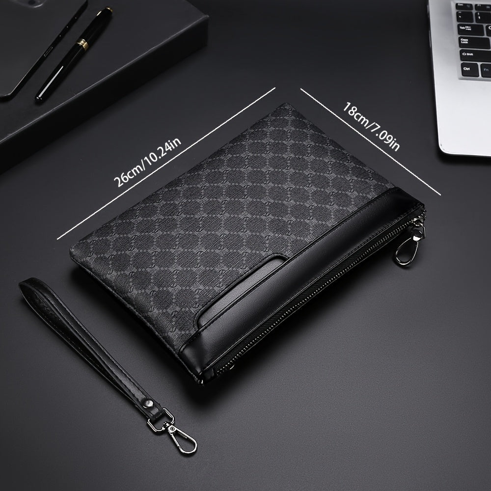 Heren Clutch Portemonnee | Grote Capaciteit | Echt Leer | Telefoon- & Kaartvakken
