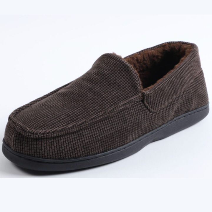 Loafers Heren | Warme Instappers | Geruit Design & Antislip Zool