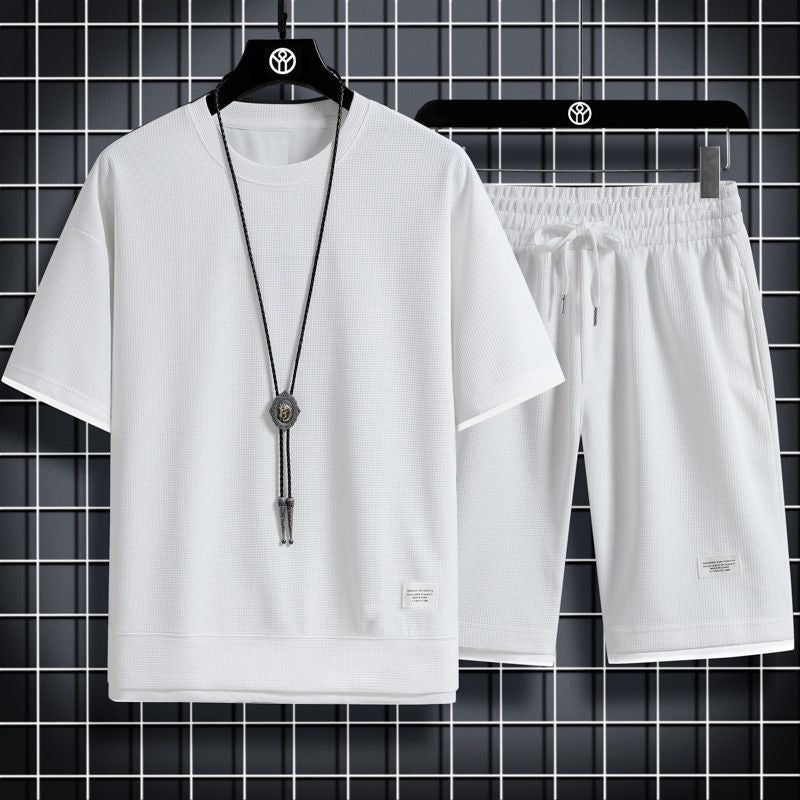 Heren Sport Set | Wafelraster & Ademend | Losse Pasvorm | Polyester