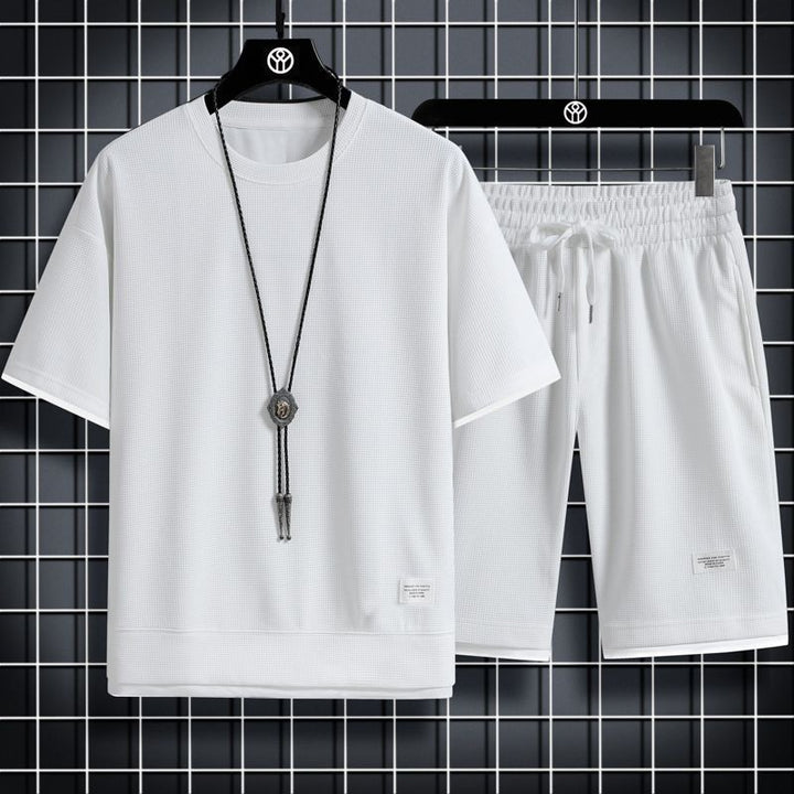 Heren Sport Set | Wafelraster & Ademend | Losse Pasvorm | Polyester