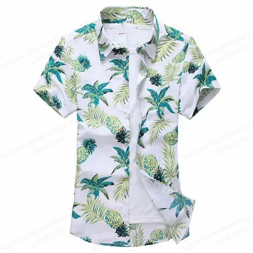 Heren Shirt | Rozenprint | Opvallend Design | Zomer