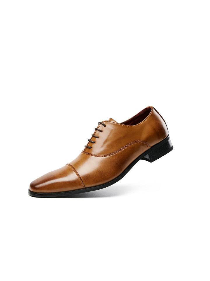 Heren Veterschoenen | Echt Leer | Gepolijste Afwerking & Klassiek Design | Formeel & Comfortabel