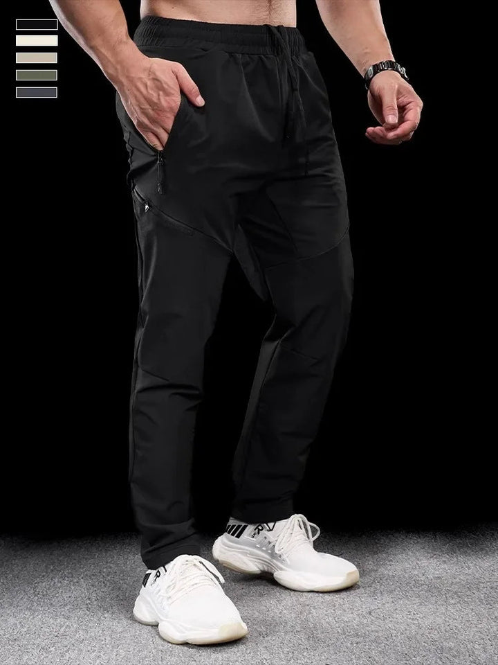 Heren Joggingbroek | Tapered | Met Ritszakken | Winter