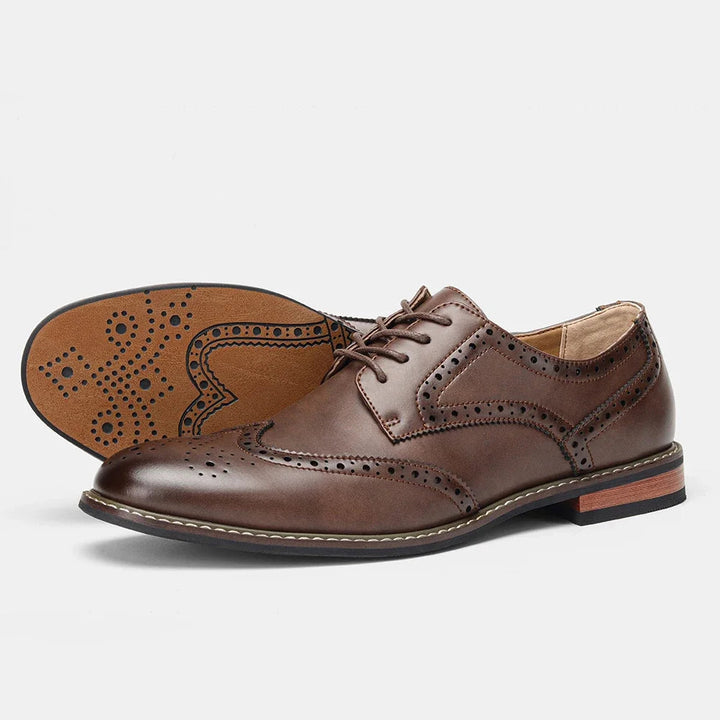 Heren Leren Schoenen | Glanzend Design | Comfort & Duurzaamheid | Vegan Leder