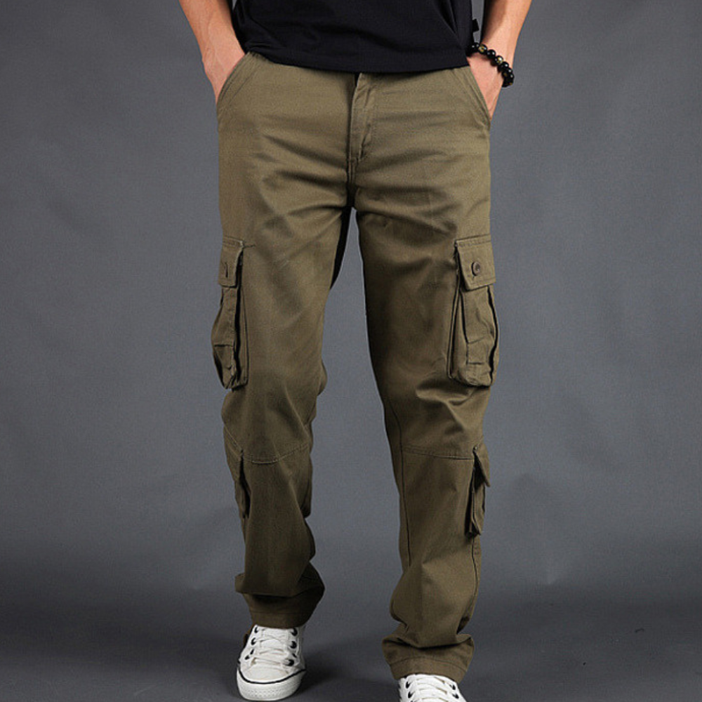 Heren Cargo Broek | 100% Katoen | Duurzaam, Comfortabel & Stoer | Outdoor & Casual