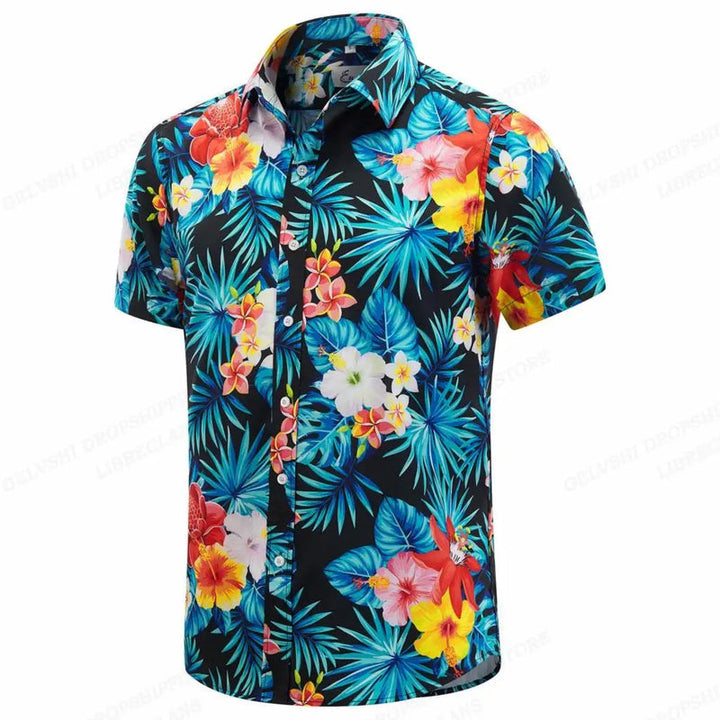 Heren Shirt | Hawaiiaanse Print | Resortstijl | Zomer