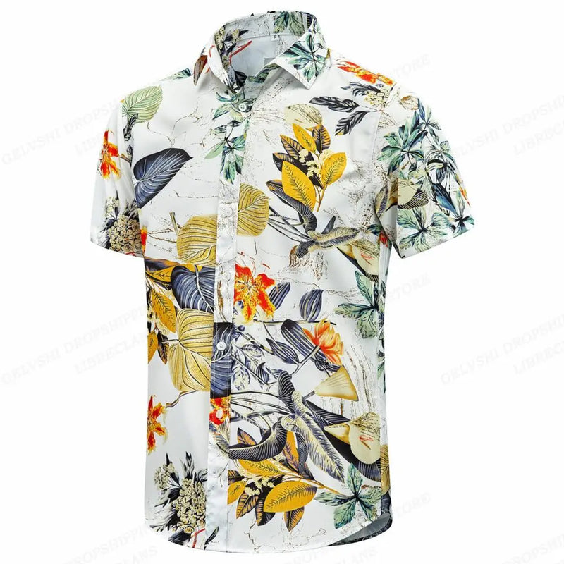 Heren Shirt | Hawaiiaanse Print | Resortstijl | Zomer