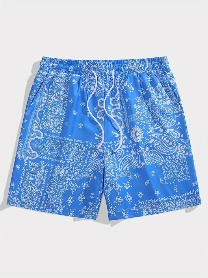 Herenshorts | Paisley Print | Zomers & Trendy | Lichtgewicht Polyester