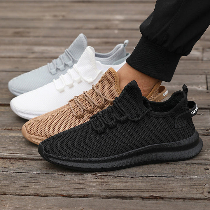 Heren Hardloopschoenen | Lage & Ademend | Casual Outdoor Sportschoenen | Met Vetersluiting