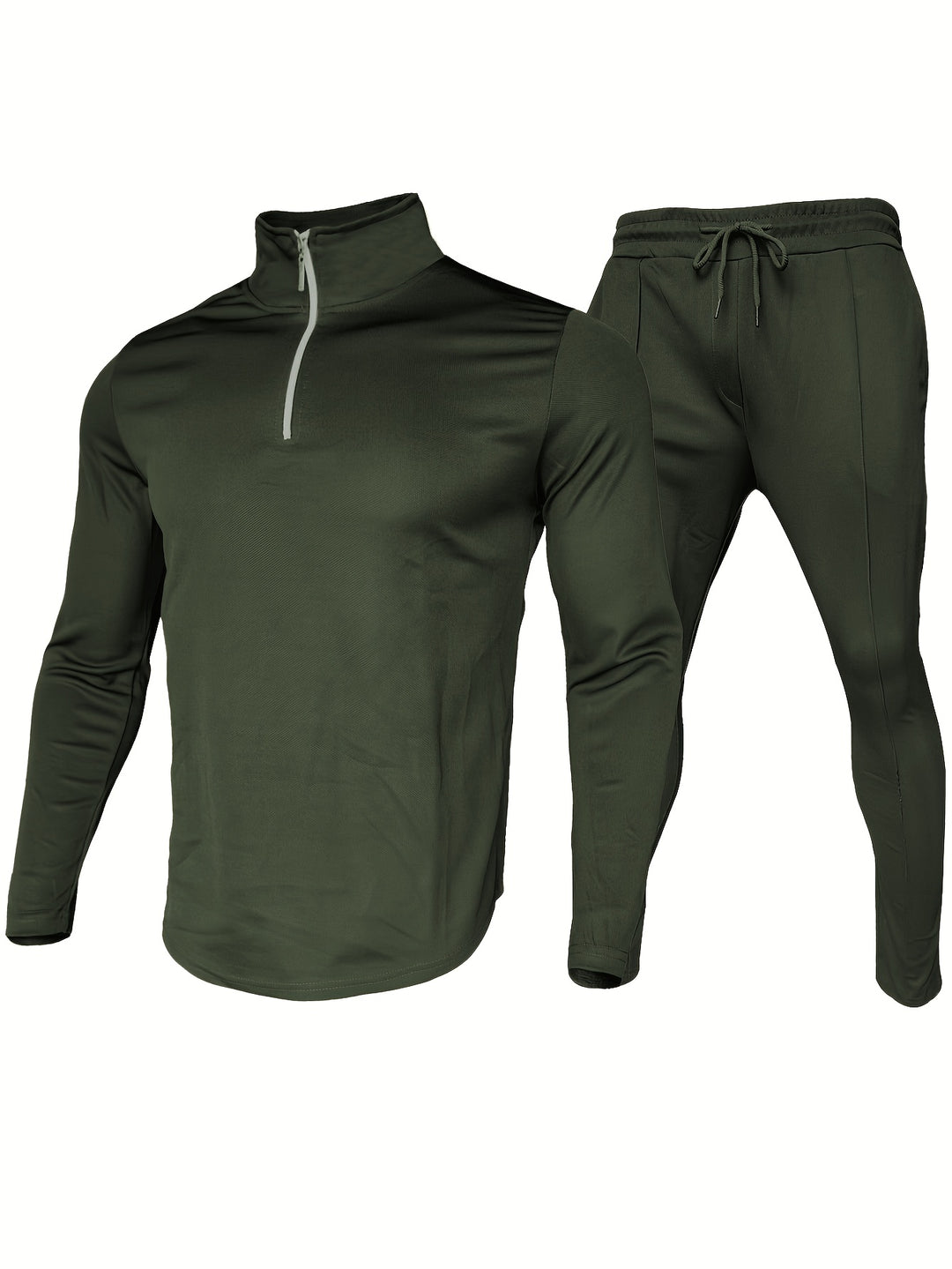 Heren Trainingspak | 2-delig Set met Rits & Trekkoord | Sportief & Comfortabel | Polyester