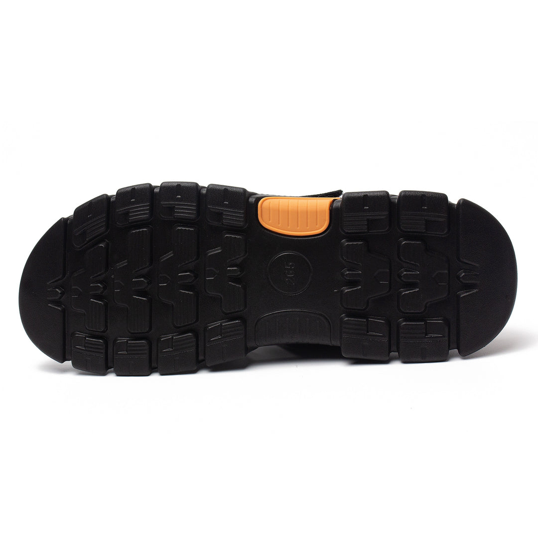 Heren Sandalen | Open Teen & Klittenband | Comfortabel & Antislip | Rundleer & Rubber Zool