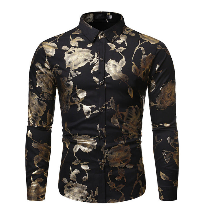 Heren Overhemd | Lange Mouw | Bloemenprint | Stijlvol & Partywear