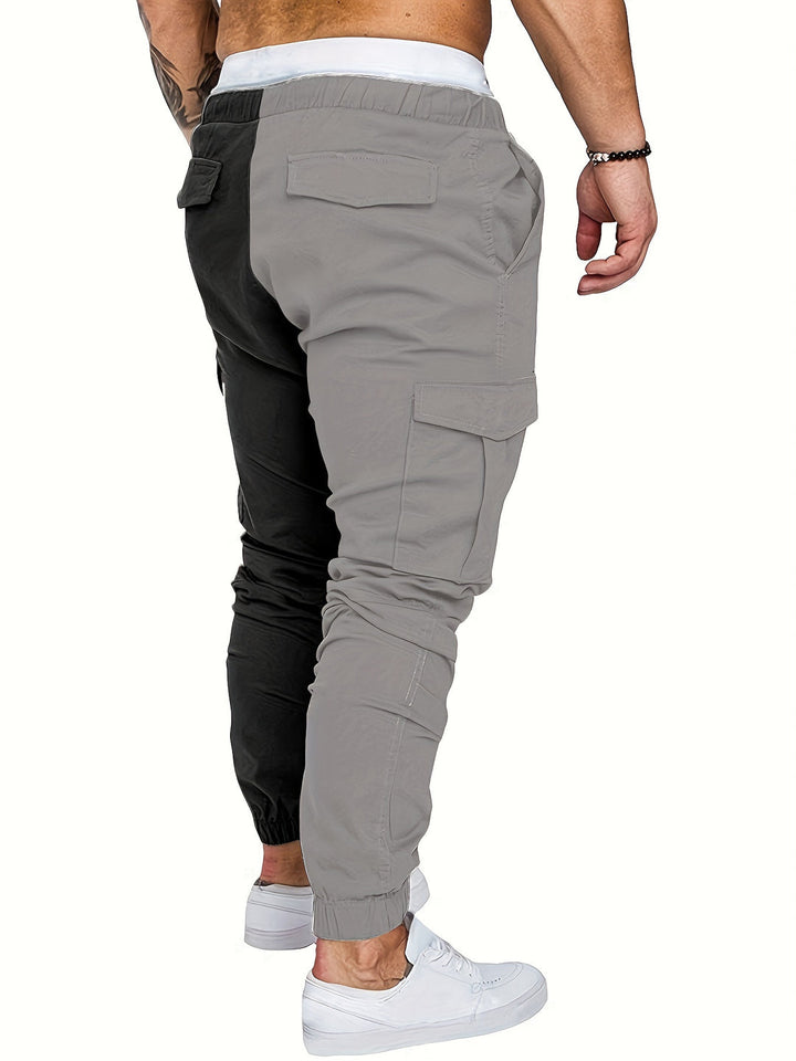 Herenbroek | Street Stijl | Colorblock Ontwerp | Verstelbare Pasvorm