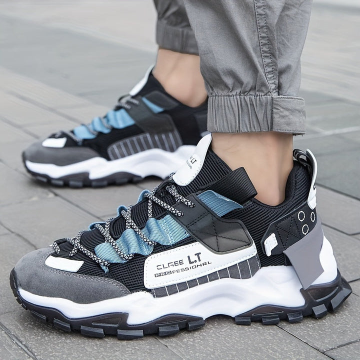 Heren Hardloopschoenen | Chunky Sneakers | Schokabsorberend & Ademend | Vetersluiting