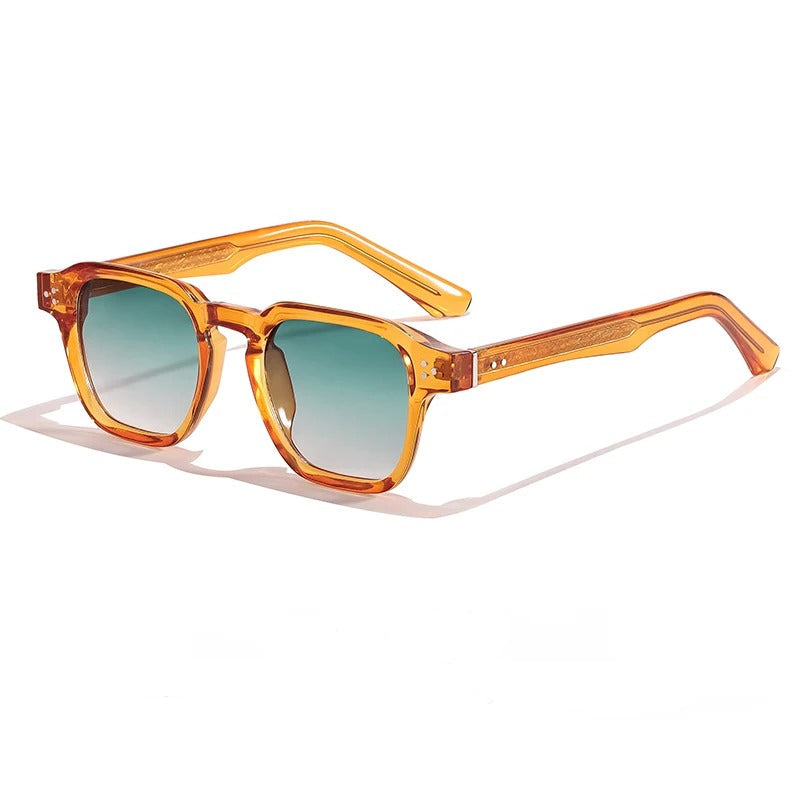 Heren Zonnebril | Transparant Montuur | Gradient Glazen | Zomer
