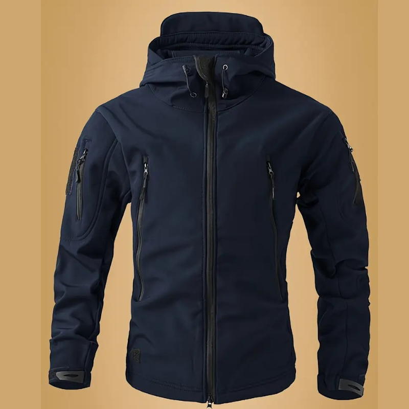 Winterjas Heren | Tactische Softshell Jas | Warm & Waterafstotend | Met Capuchon