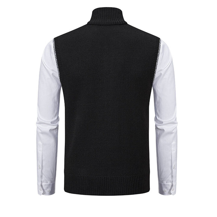 Truien Heren | Klassieke Gebreide Sweater met Rits | Zachte Stof