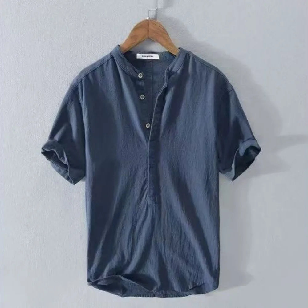 Heren Shirt | Straight | Korte Mouw Met Knoopsluiting | Zomer