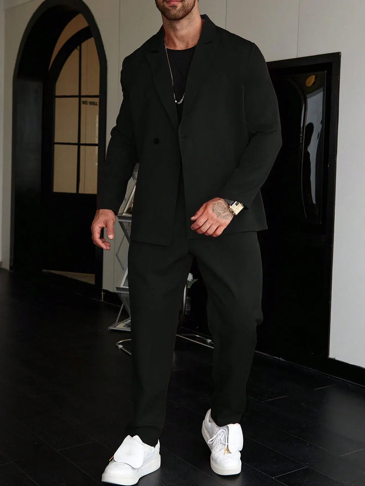 Heren Pak | Slim Fit 2-Delig | Single Breasted & Peak Lapel | Tailored Blazer & Pantalon