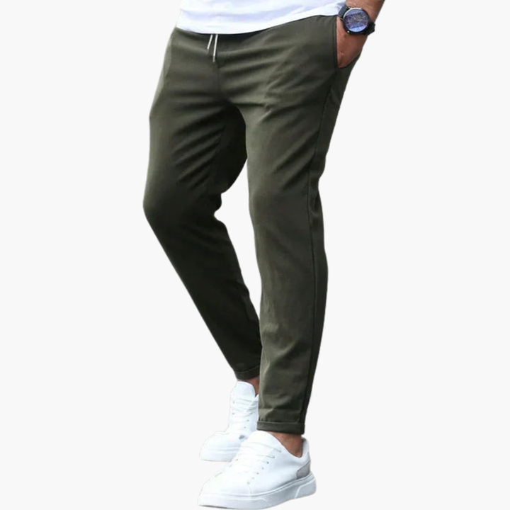 Heren Broek | Tapered | Trekkoord | Herfst