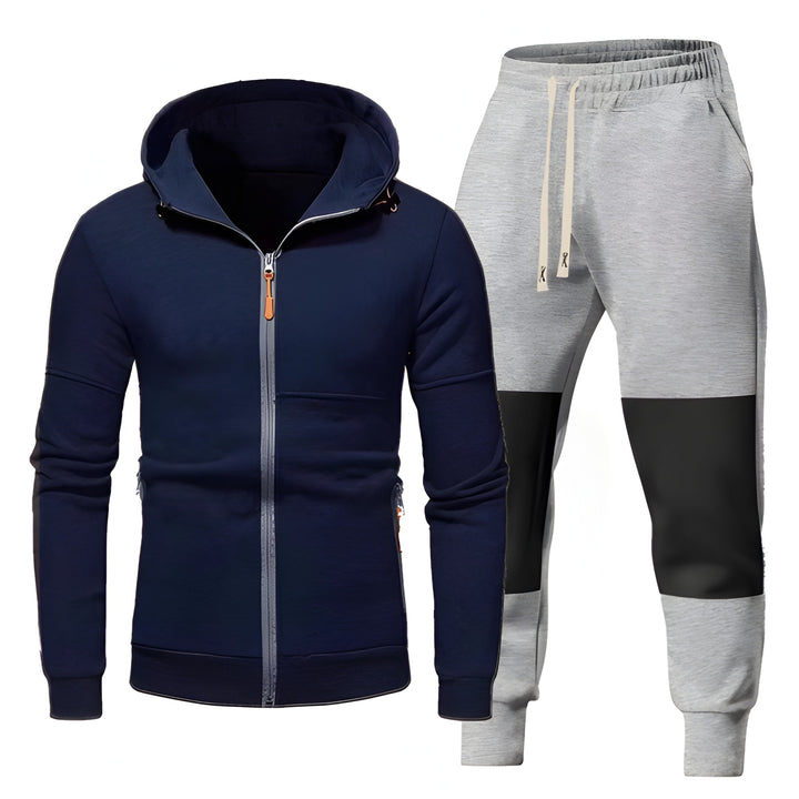 Heren Trainingspak | Sportieve Hoodie & Joggingbroek | Functionele Ritszakken | Kleding