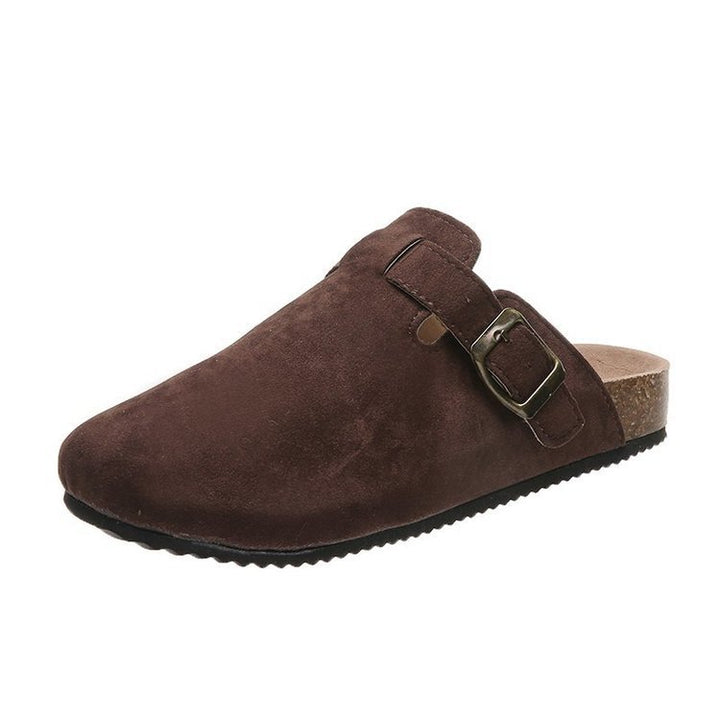 Heren Instapper | Suède Look | Gespsluiting & Comfort Fit | Indoor & Outdoor