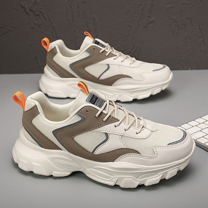 Heren Sportsneakers | Preppy Stijl & Ademend Mesh | Comfortabel & Casual | EVA Zool