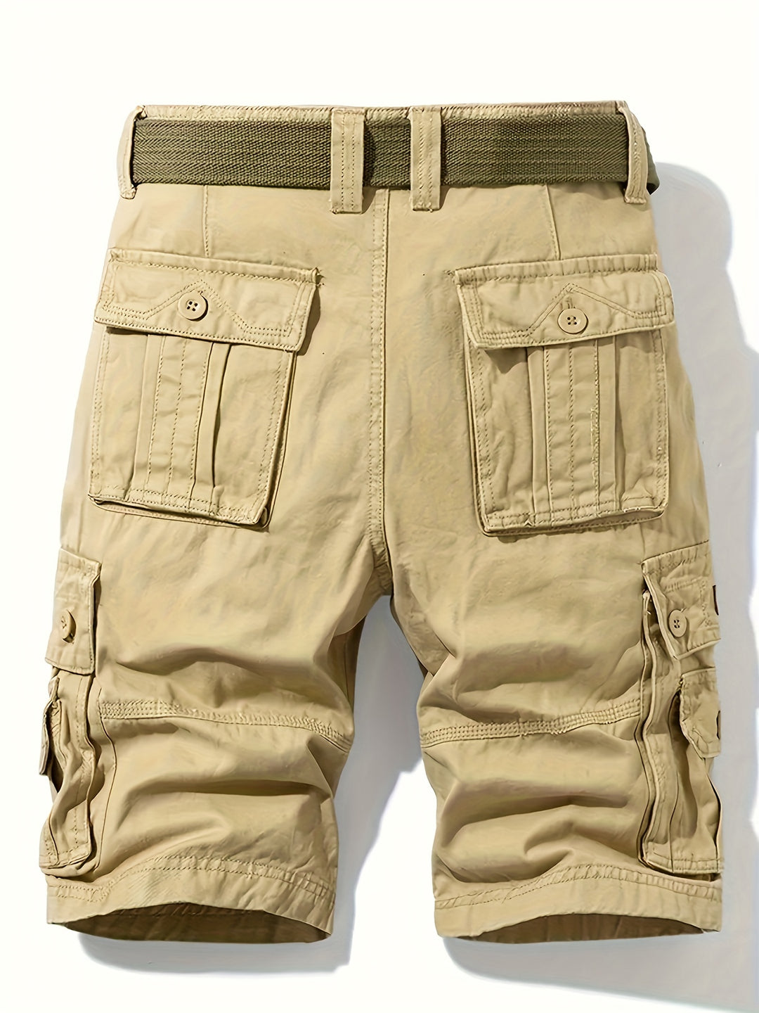 Heren Cargo Shorts | Klassiek Design | Multi-Pocket | Taille Trekkoord | Katoen voor Zomer Buiten