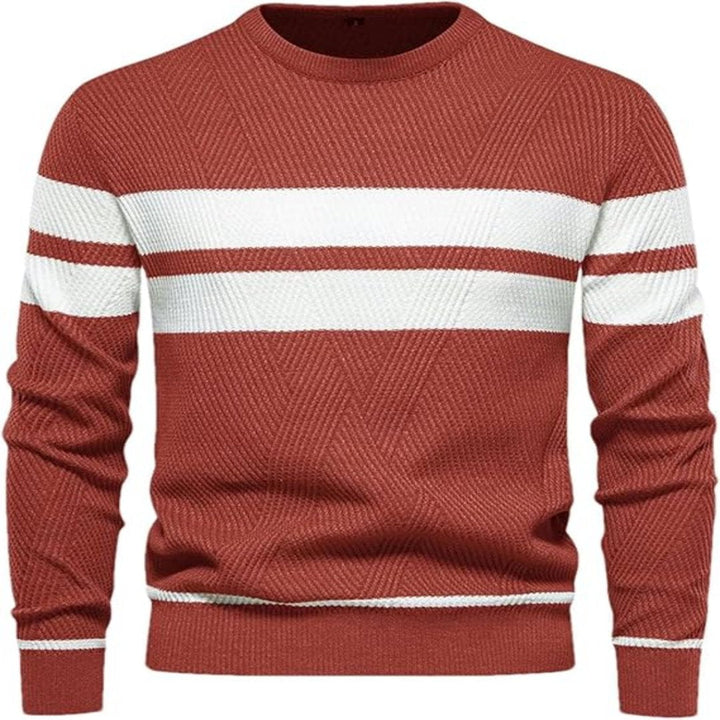 Truien Heren | Warme Gebreide Sweater | Patchwork Design