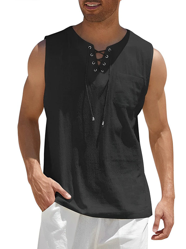 Heren Tanktop | Straight | Vetersluiting | Zomer
