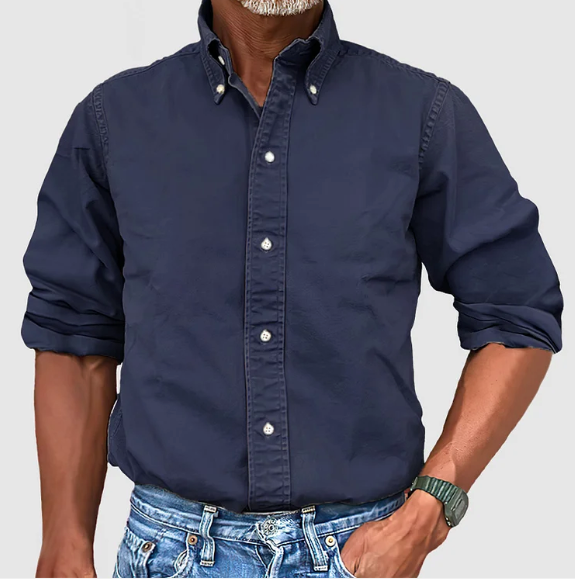 Heren Shirt | Straight | Lange Mouw | Zomer