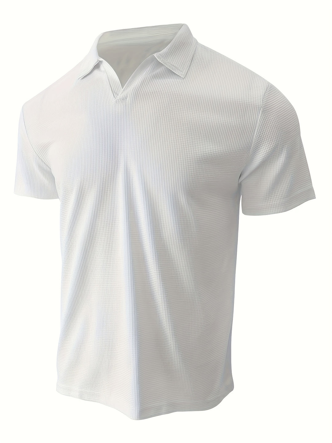 Heren Polo | Effen Kleur & Grid Textuur | Comfortabele Kraag | Ademend & Casual