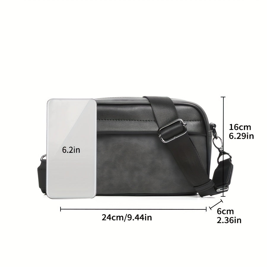 Heren Crossbodytas | Retro & Minimalistisch Design | Voor Dagelijks Gebruik | Grijs